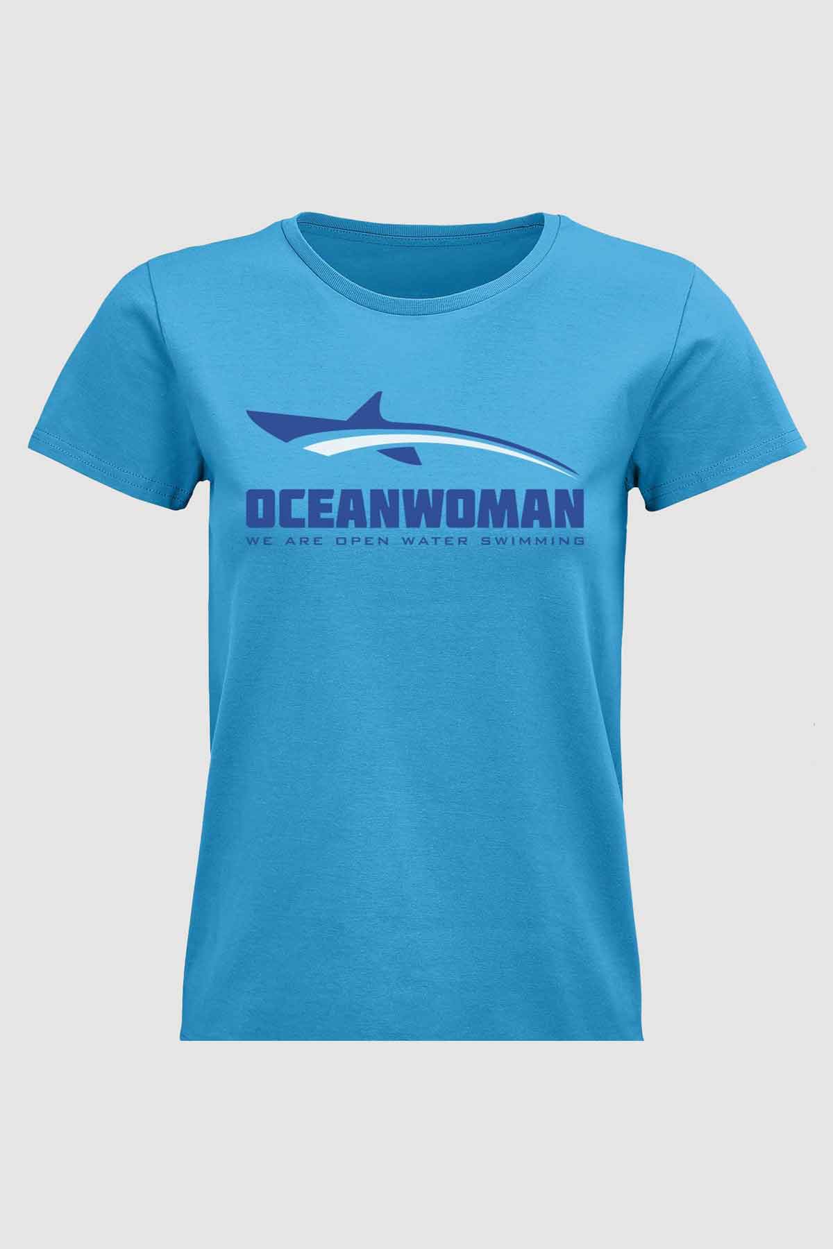 Oceanwoman icon aqua t shirt woman