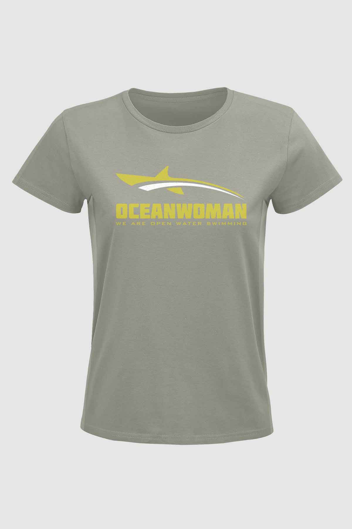 Oceanwoman icon t shirt khaki woman