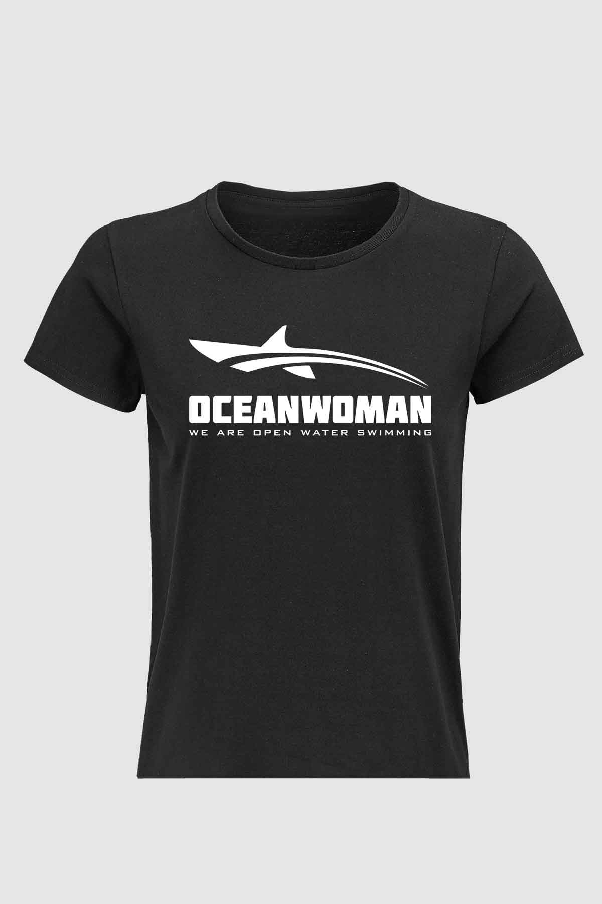 Oceanwoman icon tshirt woman black