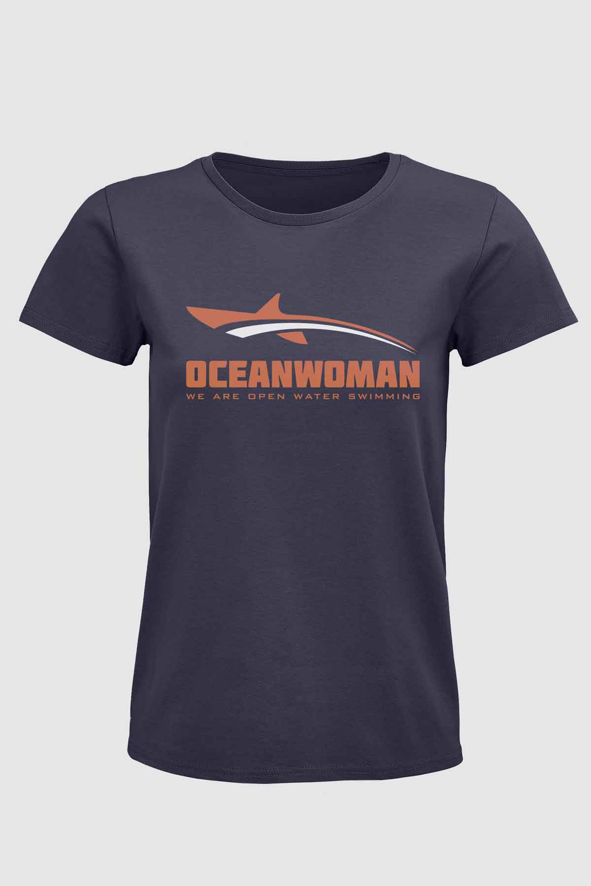 Oceanwoman icon t shirt woman grey